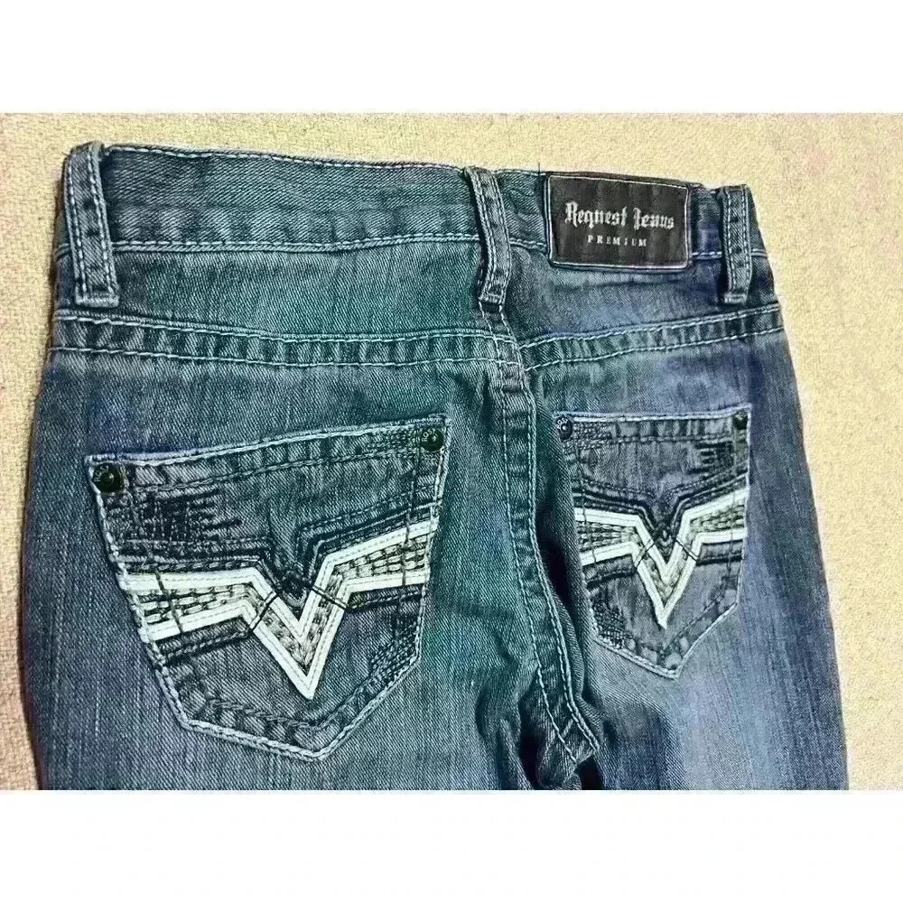 Boys Request Jeans Premium, Size 6, Straight Leg A0003 - Picture 3 of 6